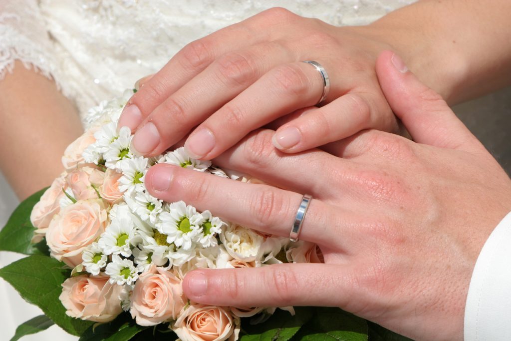 hands of wife and husband